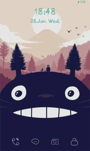 龙猫主题动态个性锁屏2025官方最新版本v1.0 安卓版截图1