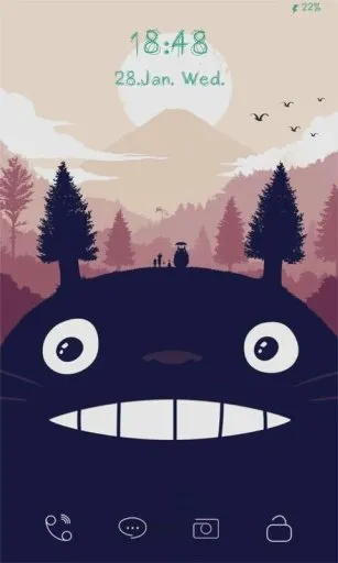 龙猫主题动态个性锁屏2025官方最新版本v1.0 安卓版截图3