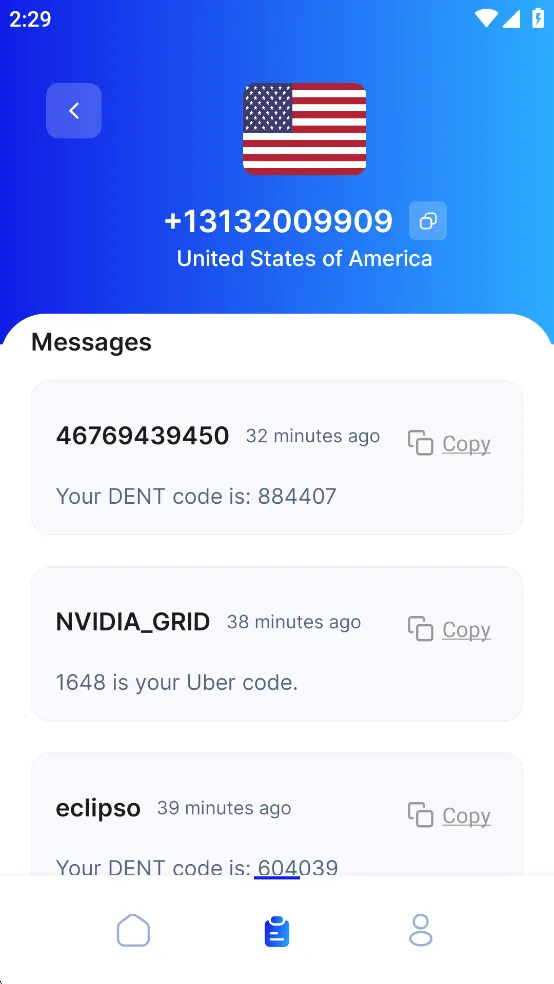 receive-sms(虚拟号收码)v8.2 安卓版截图0