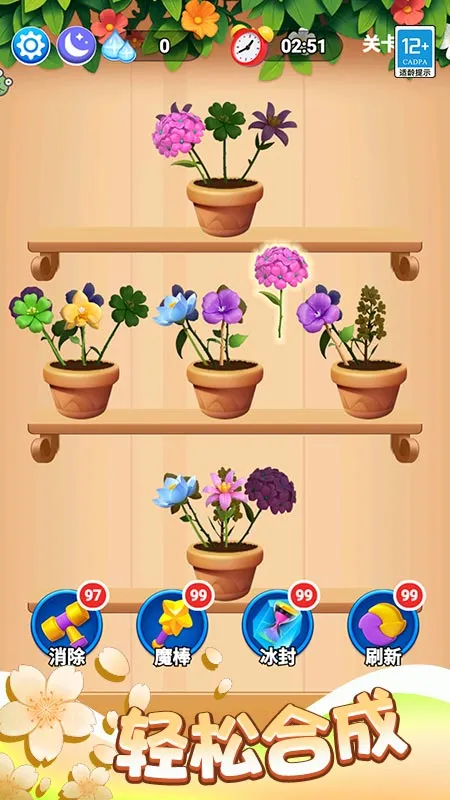 消花朵来富贵(花卉消除游戏)v1.0.1 官方正版截图2