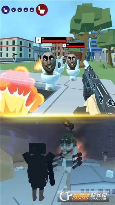 马桶人沙盒猎杀(冒险射击游戏)v0.3 免费版截图0