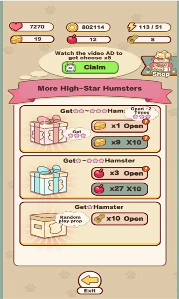 安雅养仓鼠(仓鼠养成游戏)v1.0 官方正版截图0