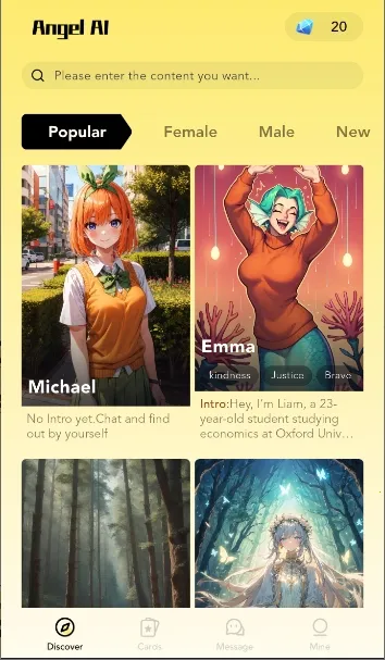 AngelAi(AI交友软件)v1.0.6 安卓版截图0