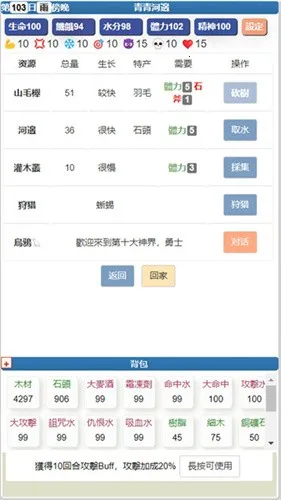 饥饿的英灵殿(文字生存游戏)v3.1.9 官方正版截图3