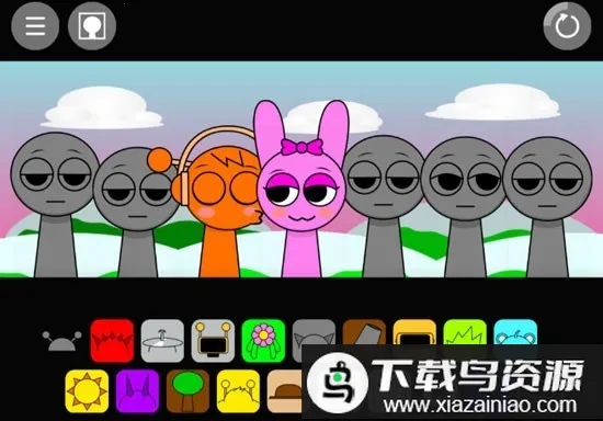 节奏盒子sprunki kiss模组(节奏盒子游戏)v1.1.1 官方正版截图1
