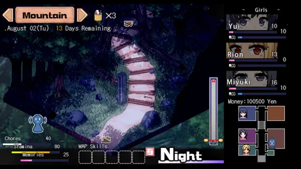 夏日狂想曲冷狐(恋爱模拟游戏)v1 手机版截图3