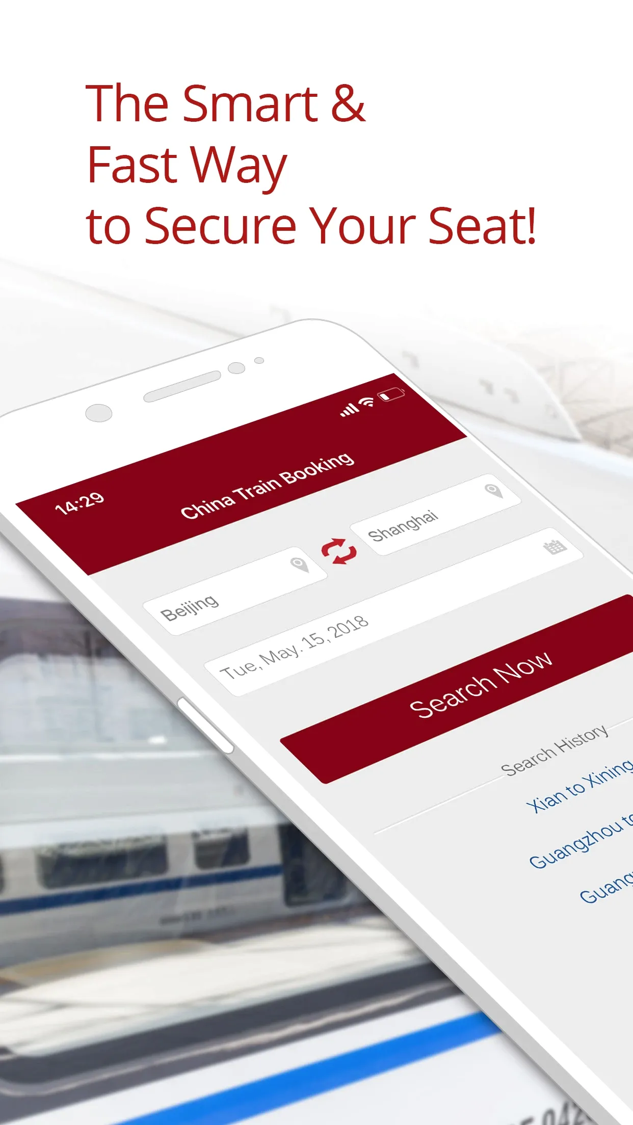 China Train Booking(���⳵ƱԤ��)v3.9.18 �ֻ����ͼ0