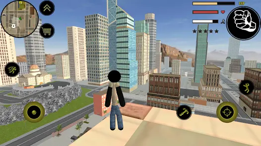 火柴人绳索英雄:起源大量金币(火柴人游戏玩法)v1.0.0 官方正版截图2