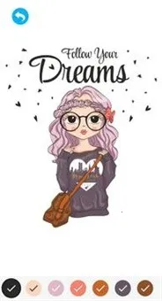 Cute girl coloring books(公主填色游戏)v1.2.1 安卓版截图0