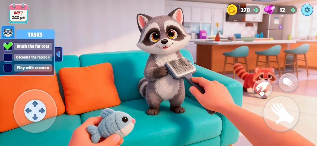 浣熊模拟器:我的宠物免内购最新手机版v1.0.0.24 免费版截图1