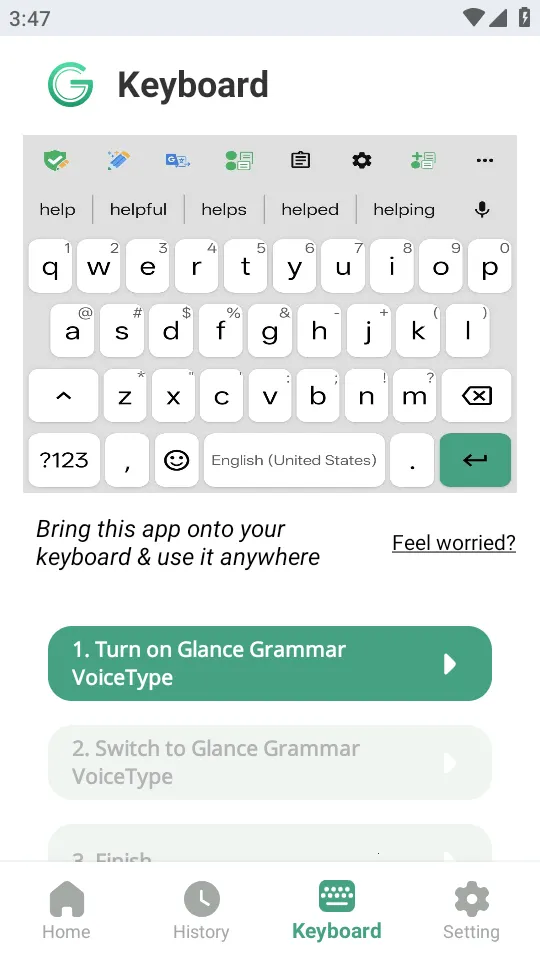 Glance AI输入法2026最新版本v13.1 官方正版截图1