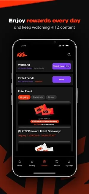 KITZ�̾�(K-POP׷��ƽ̨)v1.01.369 �ֻ����ͼ0