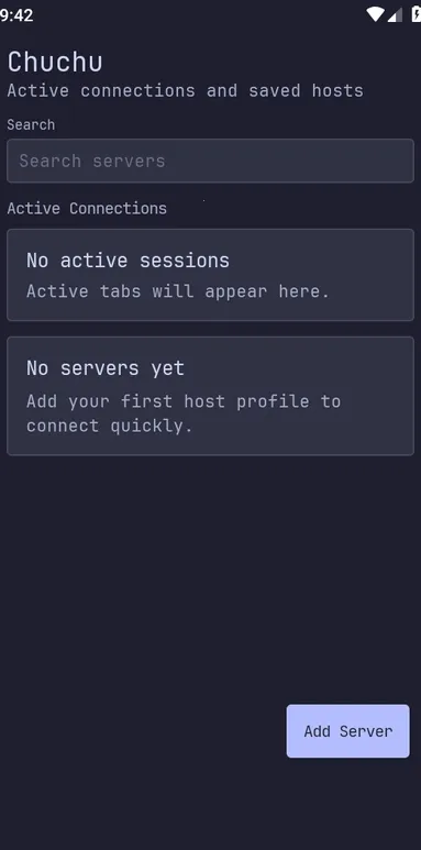 chuchu(SSH�ͻ��˹���)v1.0 ��׿���ͼ2