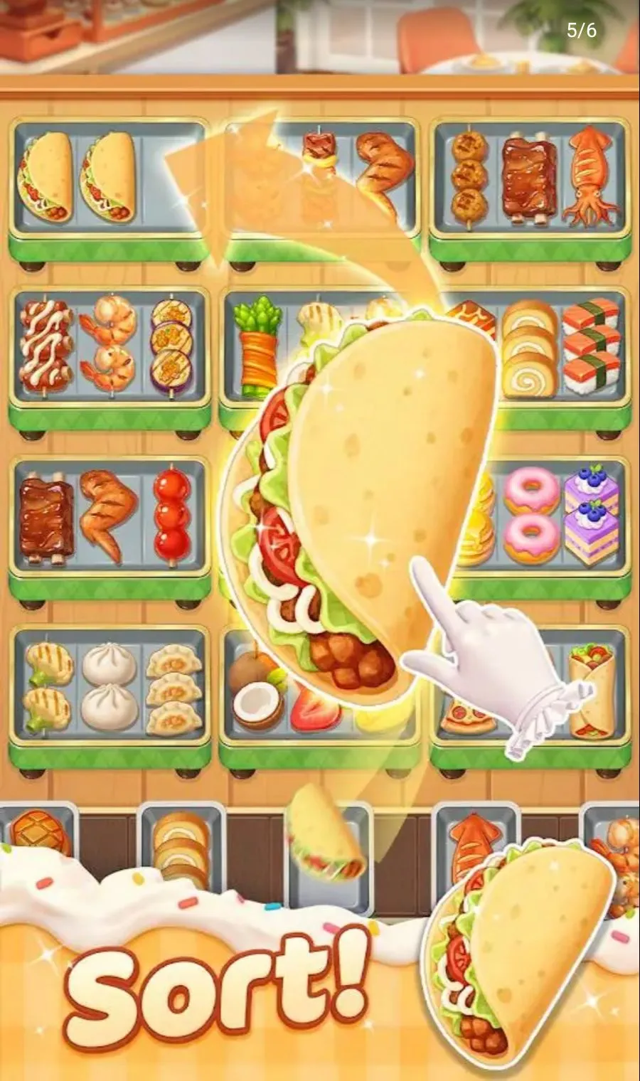 美味排序(烹饪换装游戏)v1.1.2 免费版截图4