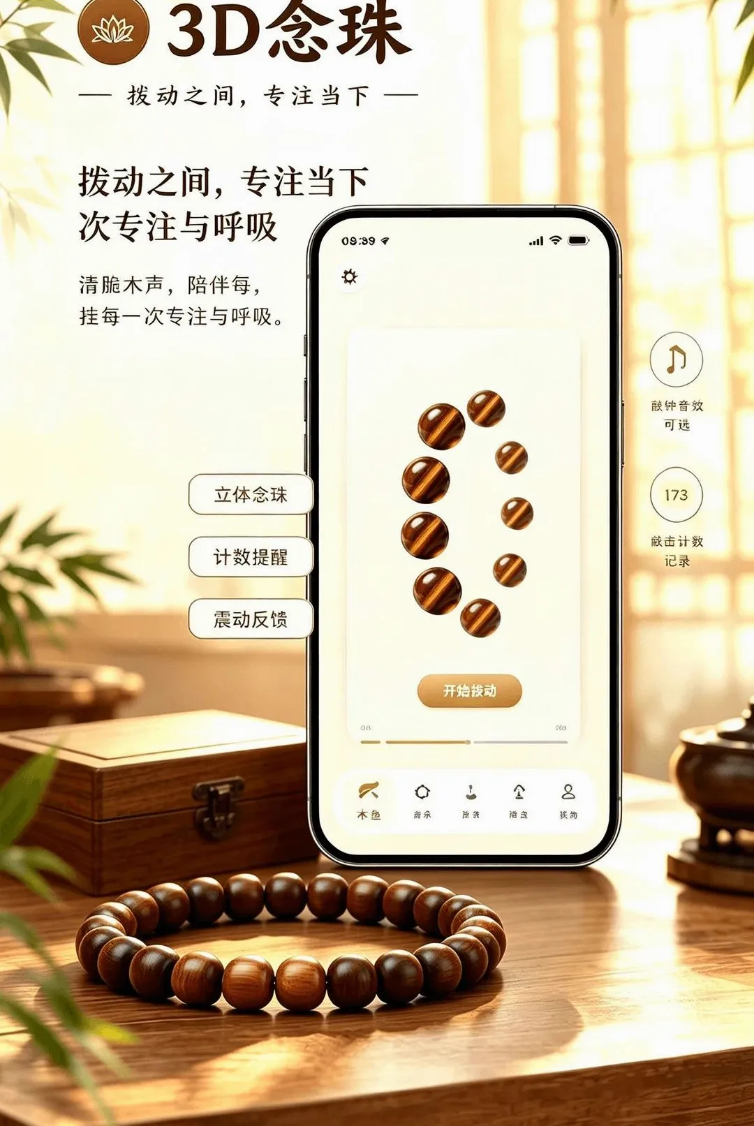 木鱼诵经(电子静心工具)v1.0.0 手机版截图1